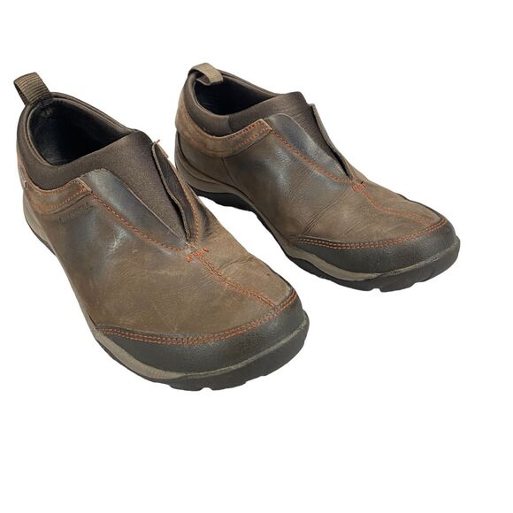 Merrell Dewbrook Moc Slip-On Shoes Womens Size 7 Brown Leather Active Heat - Picture 2 of 16